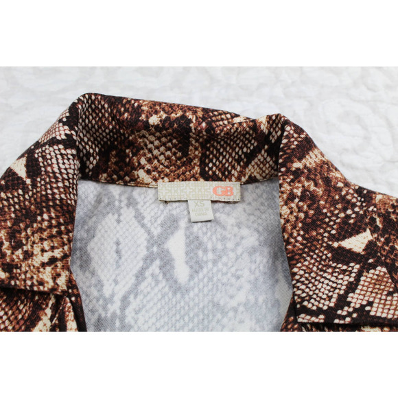 Gianni Bini Snakeskin Print Romper - Picture 9 of 10